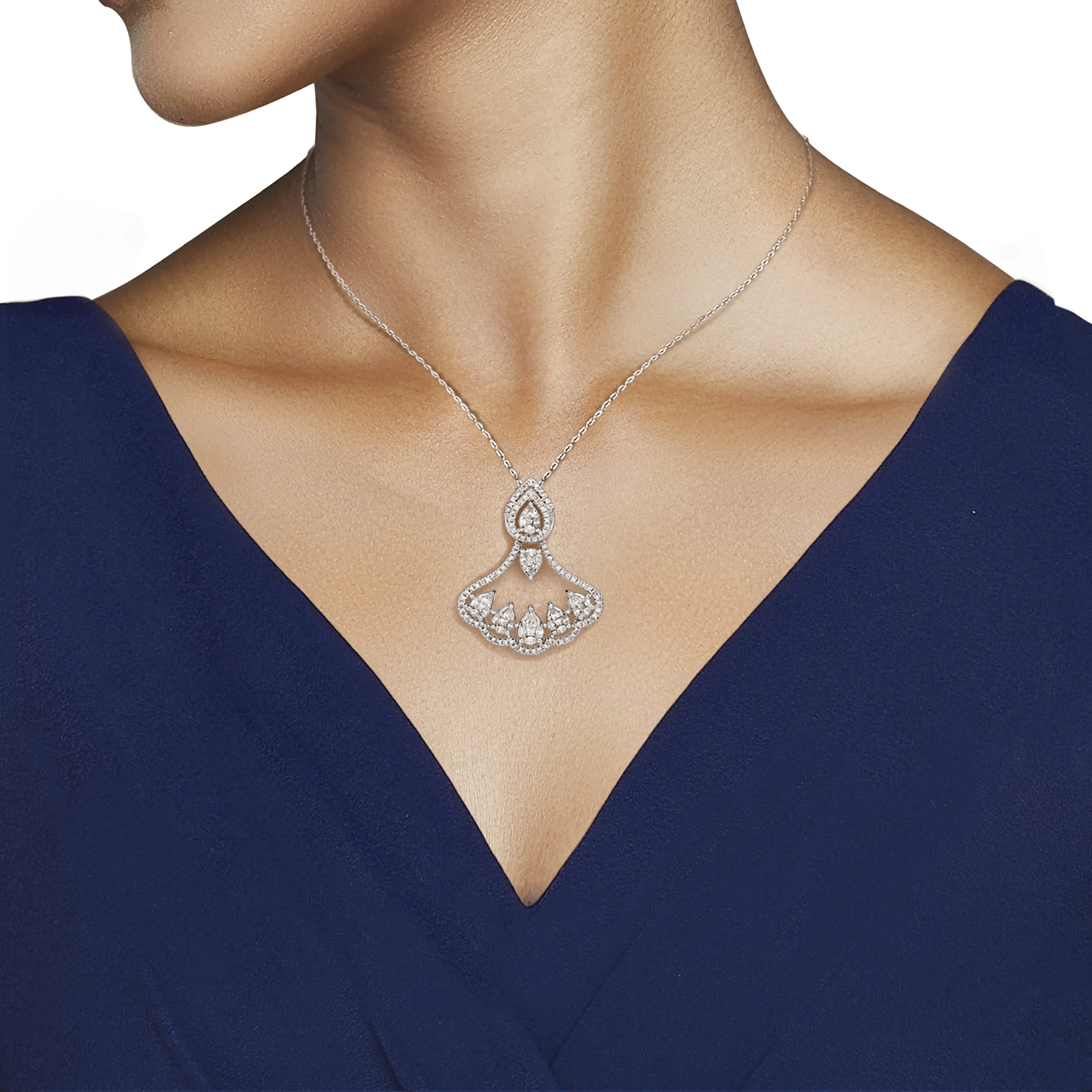 One Radiant Diamond Pendant