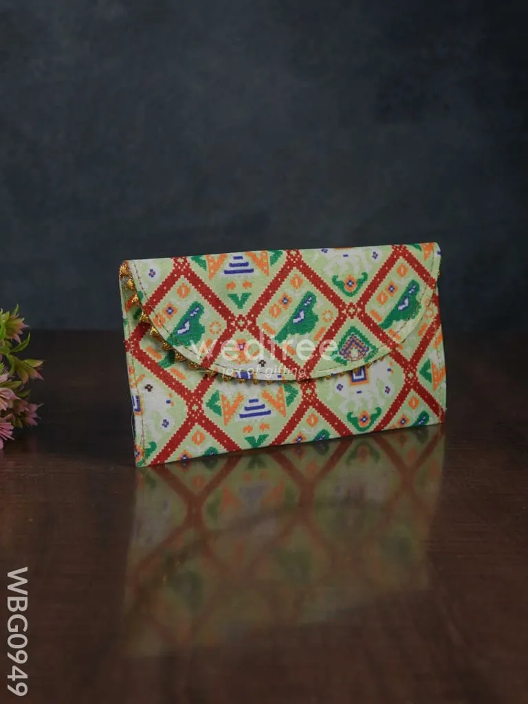 Patola Printed Fabric Purse - WBG0949