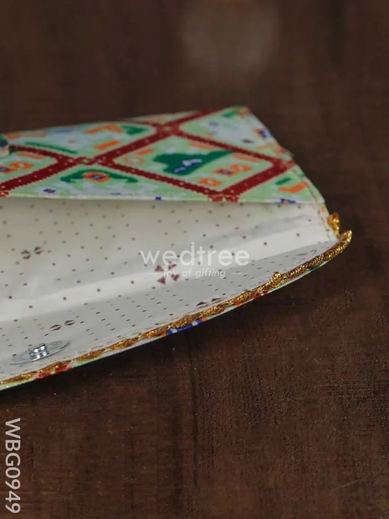 Patola Printed Fabric Purse - WBG0949