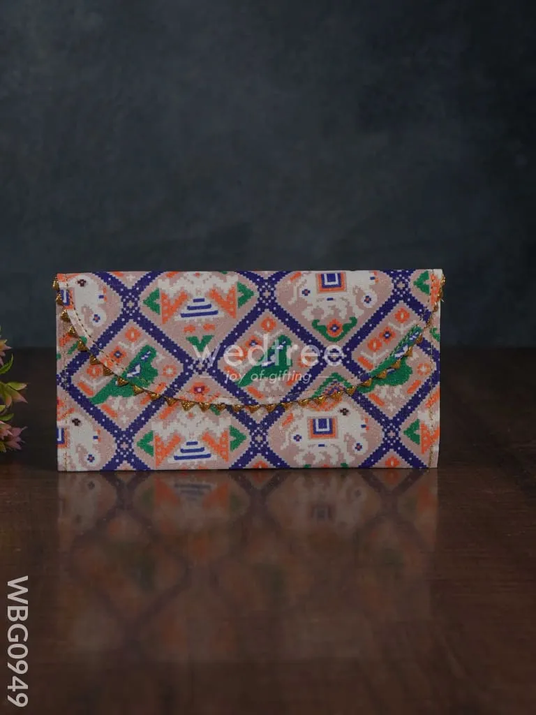 Patola Printed Fabric Purse - WBG0949