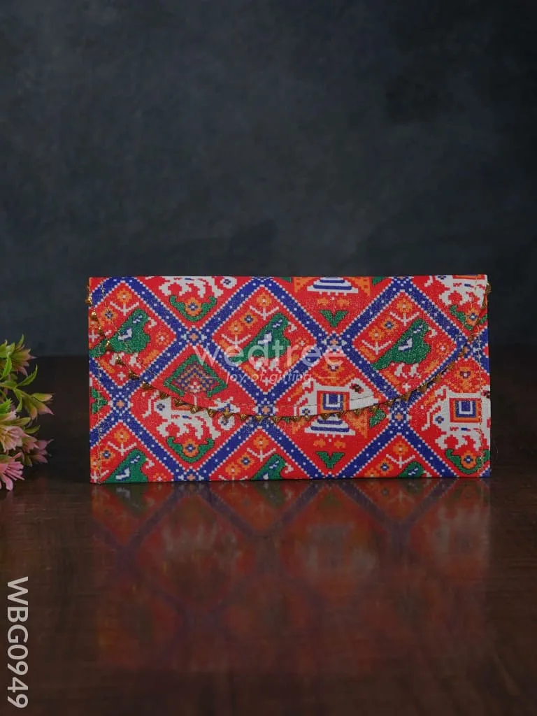 Patola Printed Fabric Purse - WBG0949