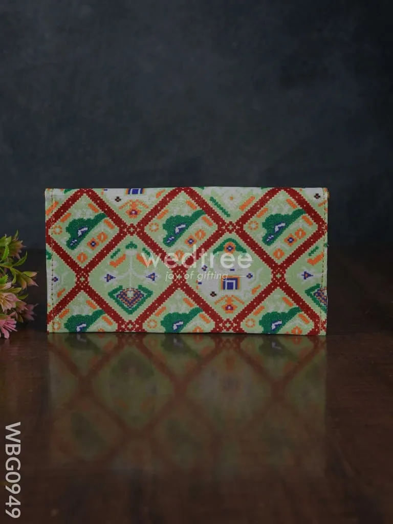 Patola Printed Fabric Purse - WBG0949