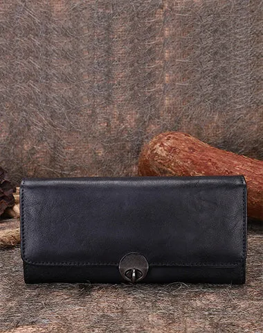 Red Classic womens Leather Flip Long Wallet Phone Wallet Clutch Wallet for Ladies