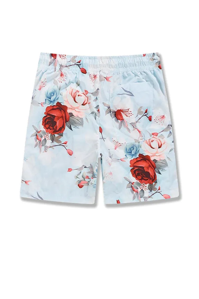 Retro - Ibiza Lounge Shorts - Red Floral