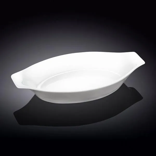 Set Of 6 White Oval Casserole Baking Dish 8" inch | 20 Cm