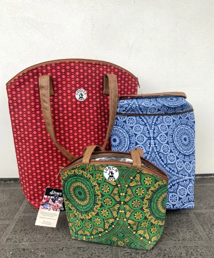 Shwe Wine Cooler Bag Indigo