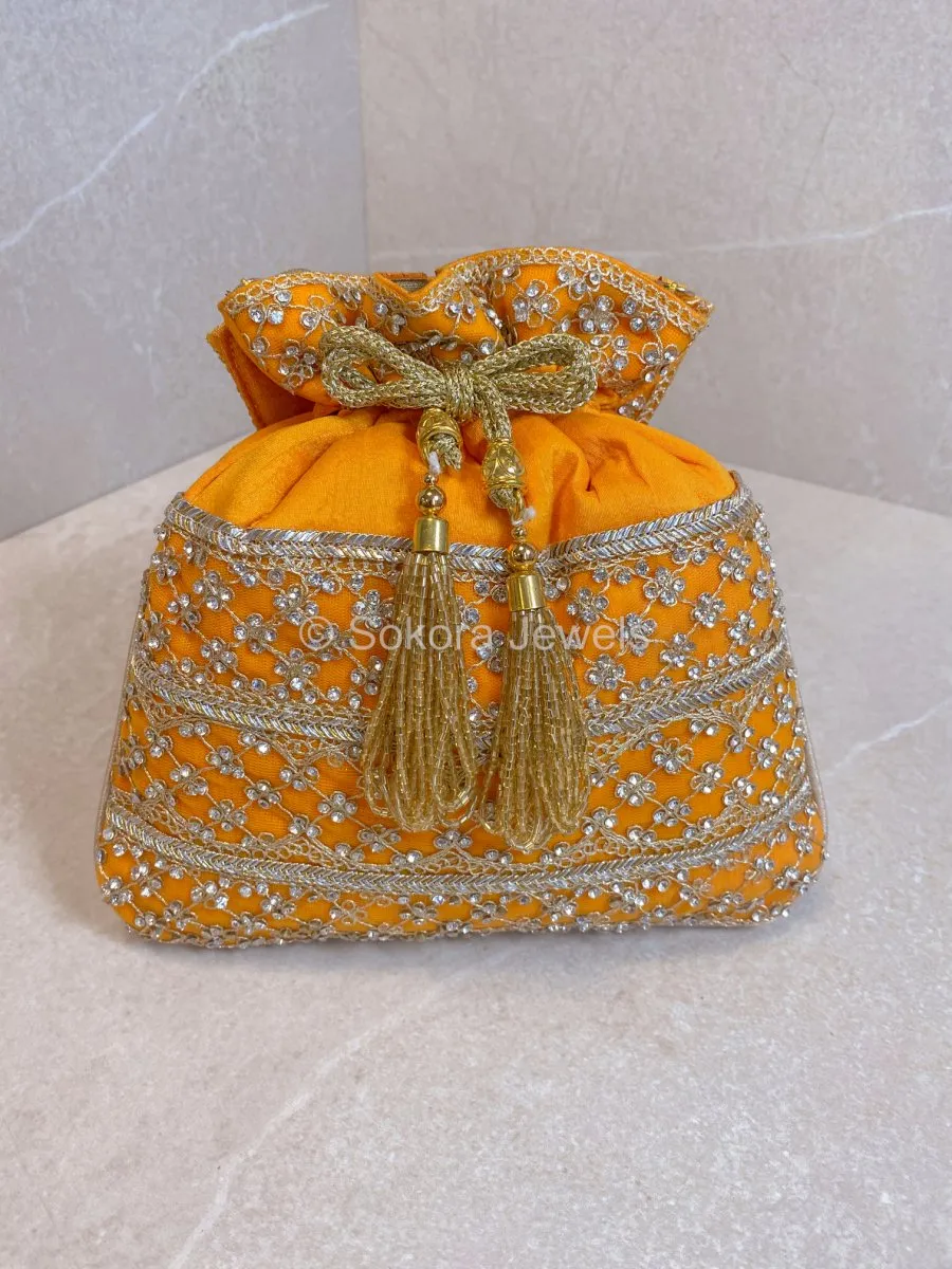 Silk & Stonework Potli Bag