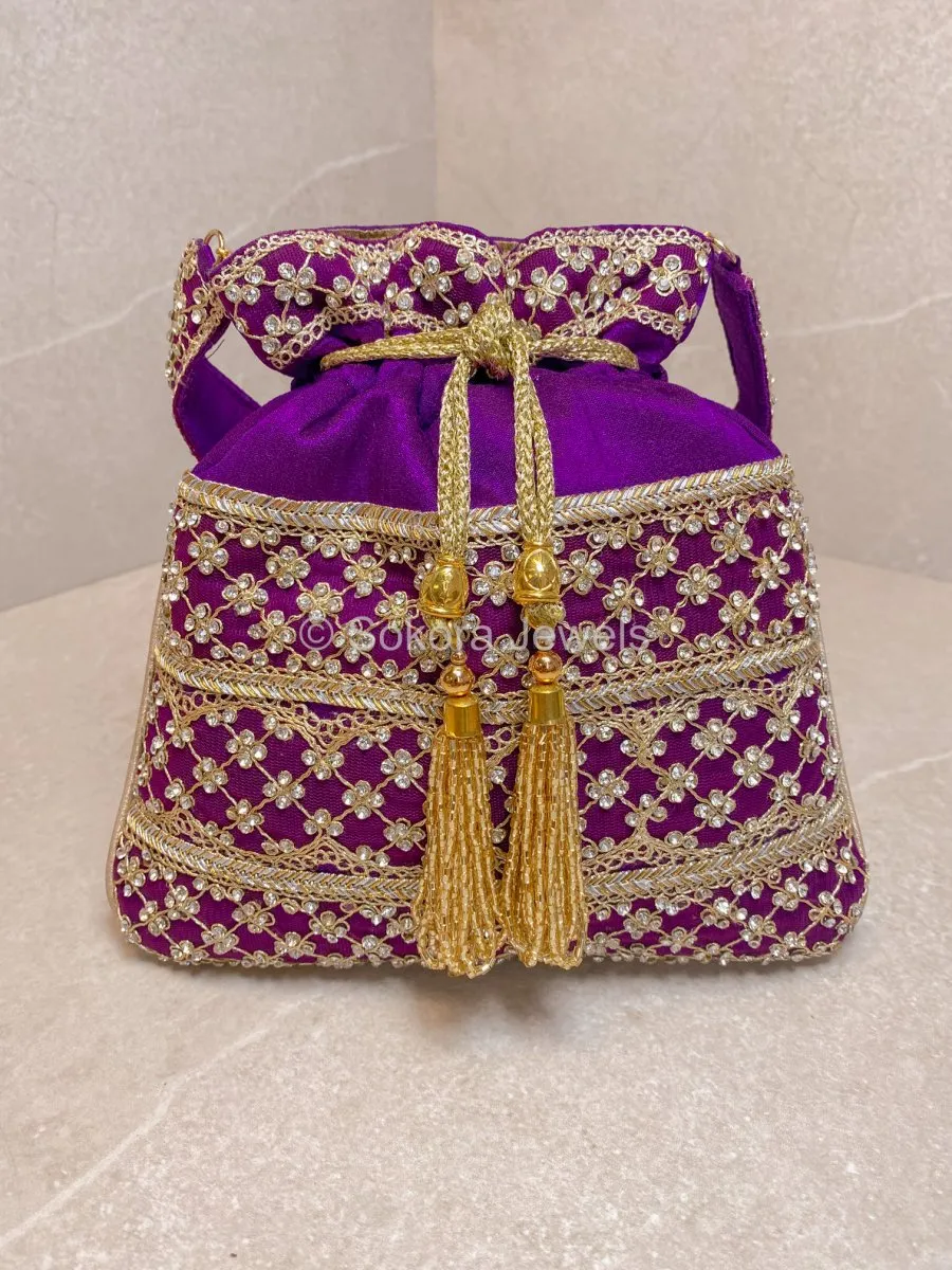 Silk & Stonework Potli Bag