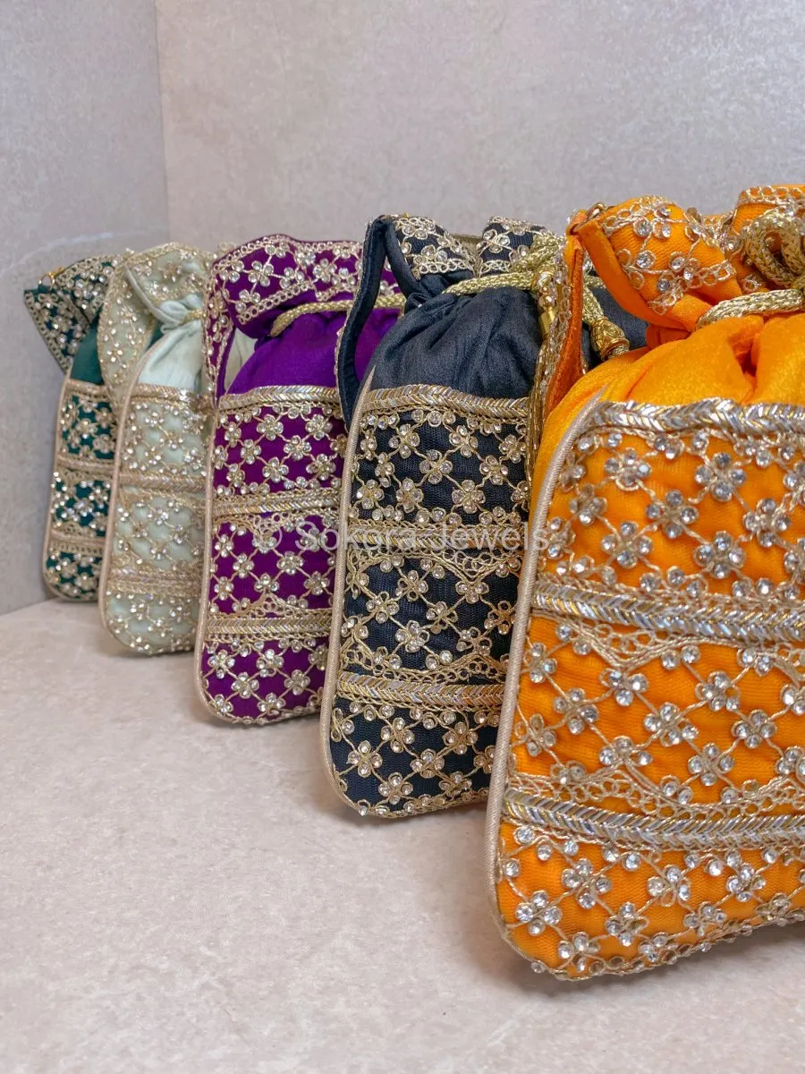 Silk & Stonework Potli Bag
