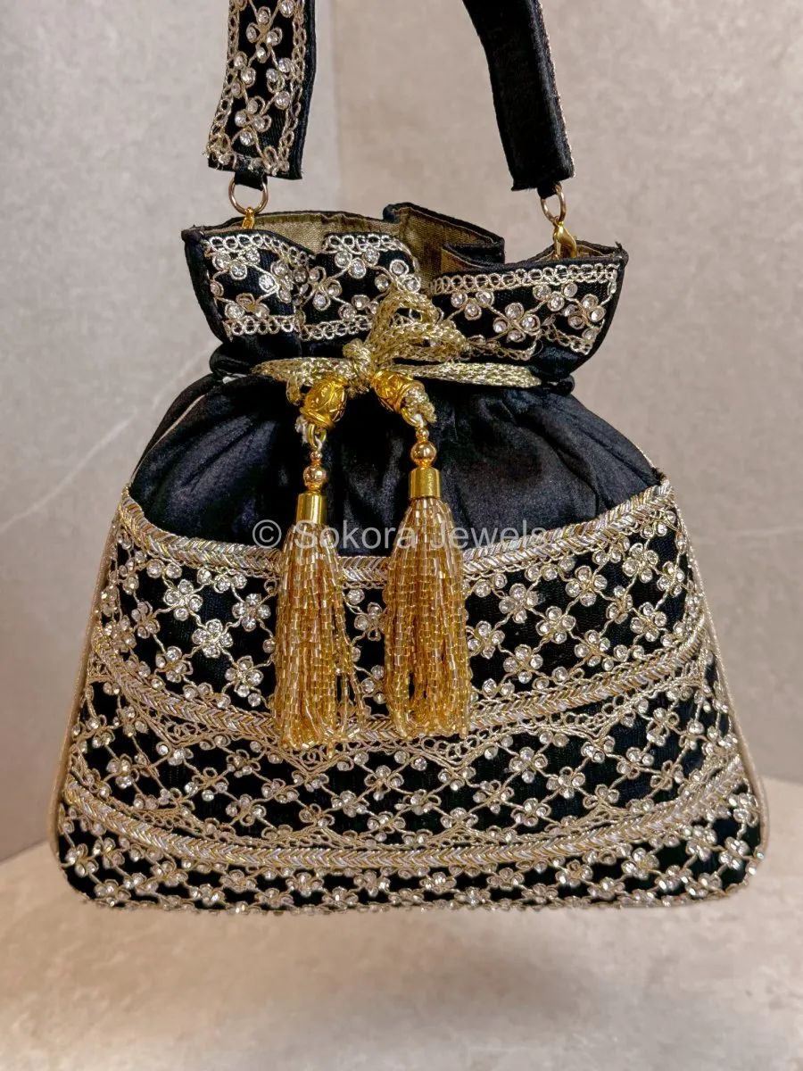 Silk & Stonework Potli Bag