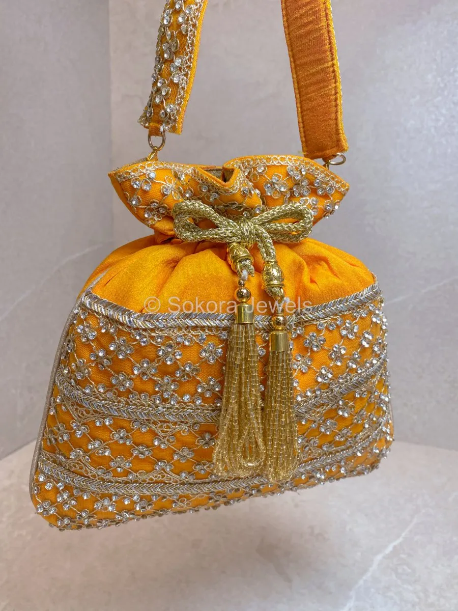 Silk & Stonework Potli Bag