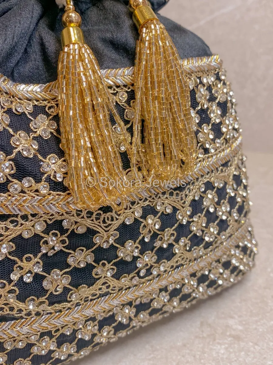 Silk & Stonework Potli Bag