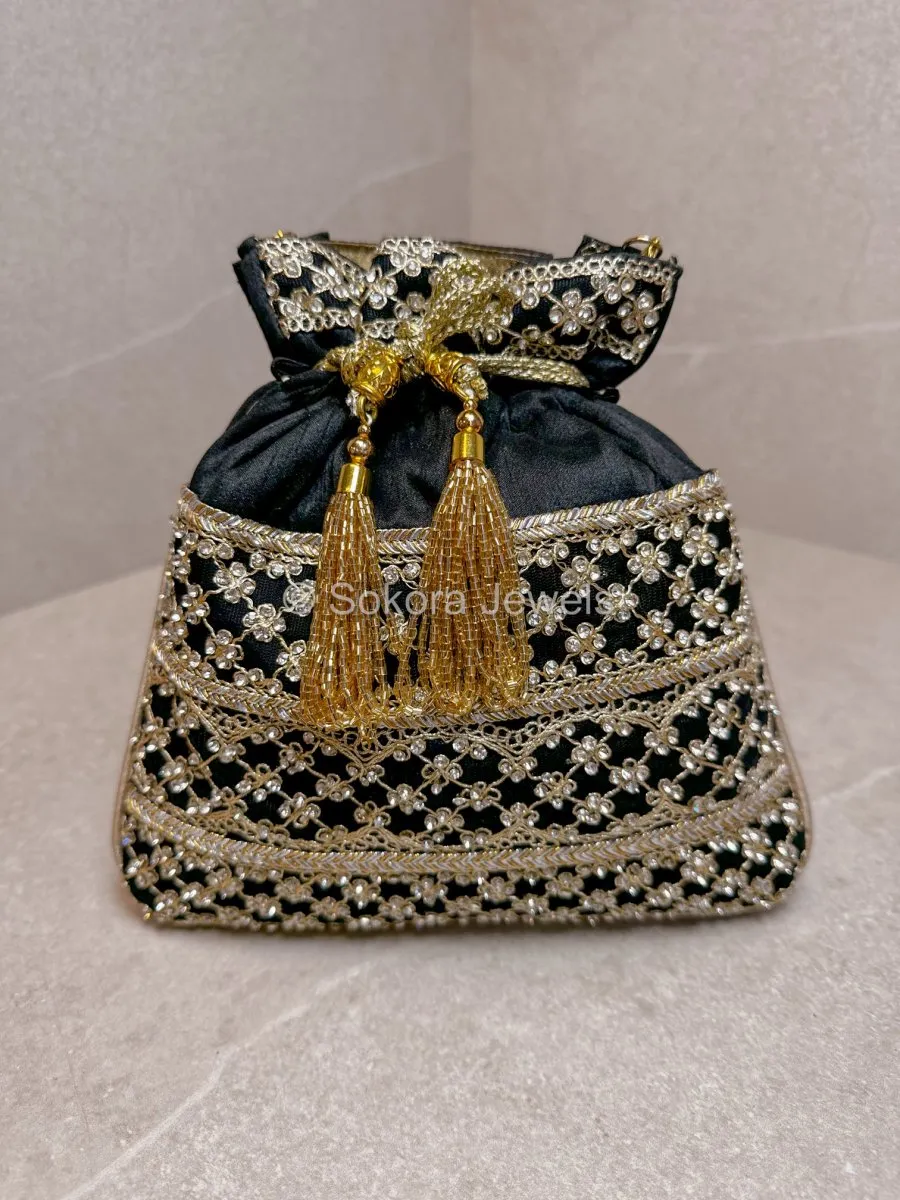 Silk & Stonework Potli Bag