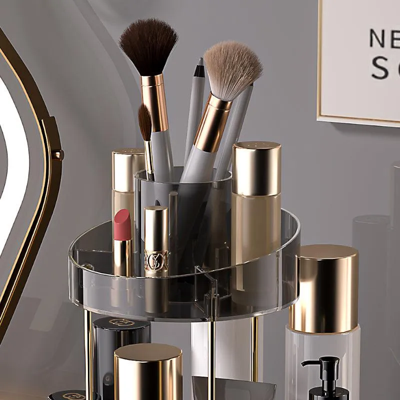 Sophie 2-Tier Makeup Organizer - Black