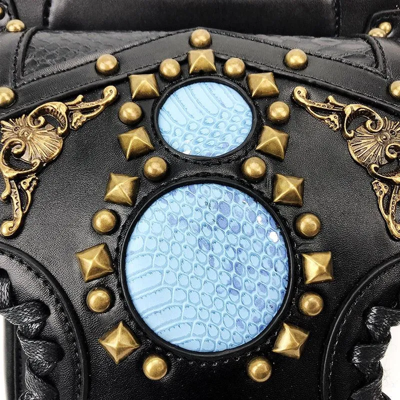Steampunk Leather Waist Leg Bag