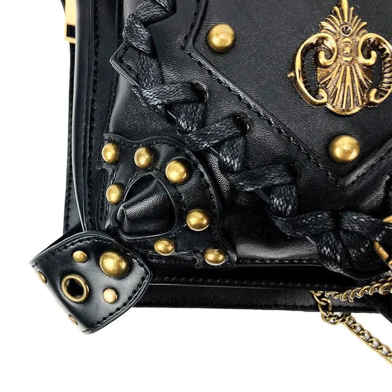 Steampunk Leather Waist Leg Bag