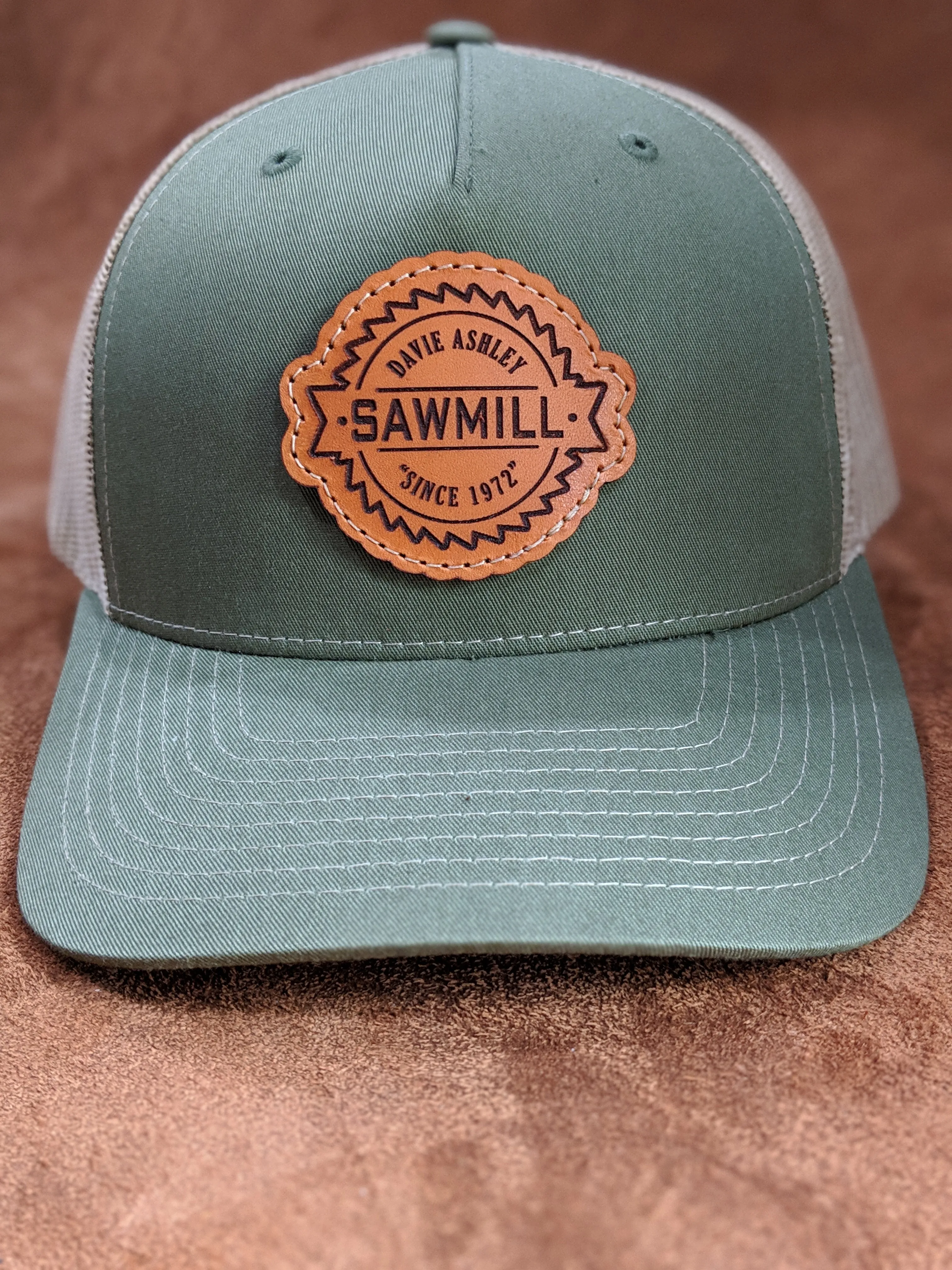 Unisex Custom Leather Patch Snapback Trucker Hat
