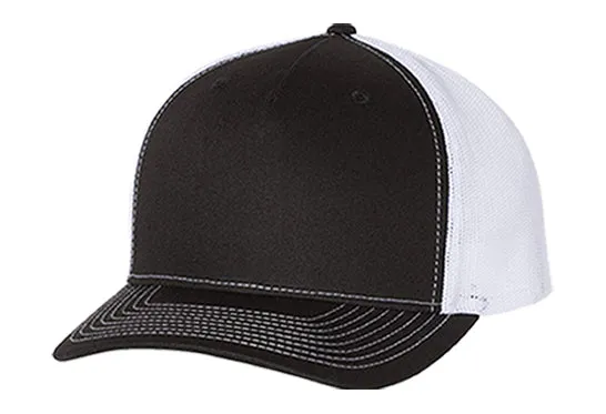 Unisex Custom Leather Patch Snapback Trucker Hat