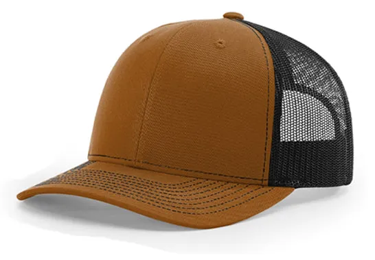 Unisex Custom Leather Patch Snapback Trucker Hat