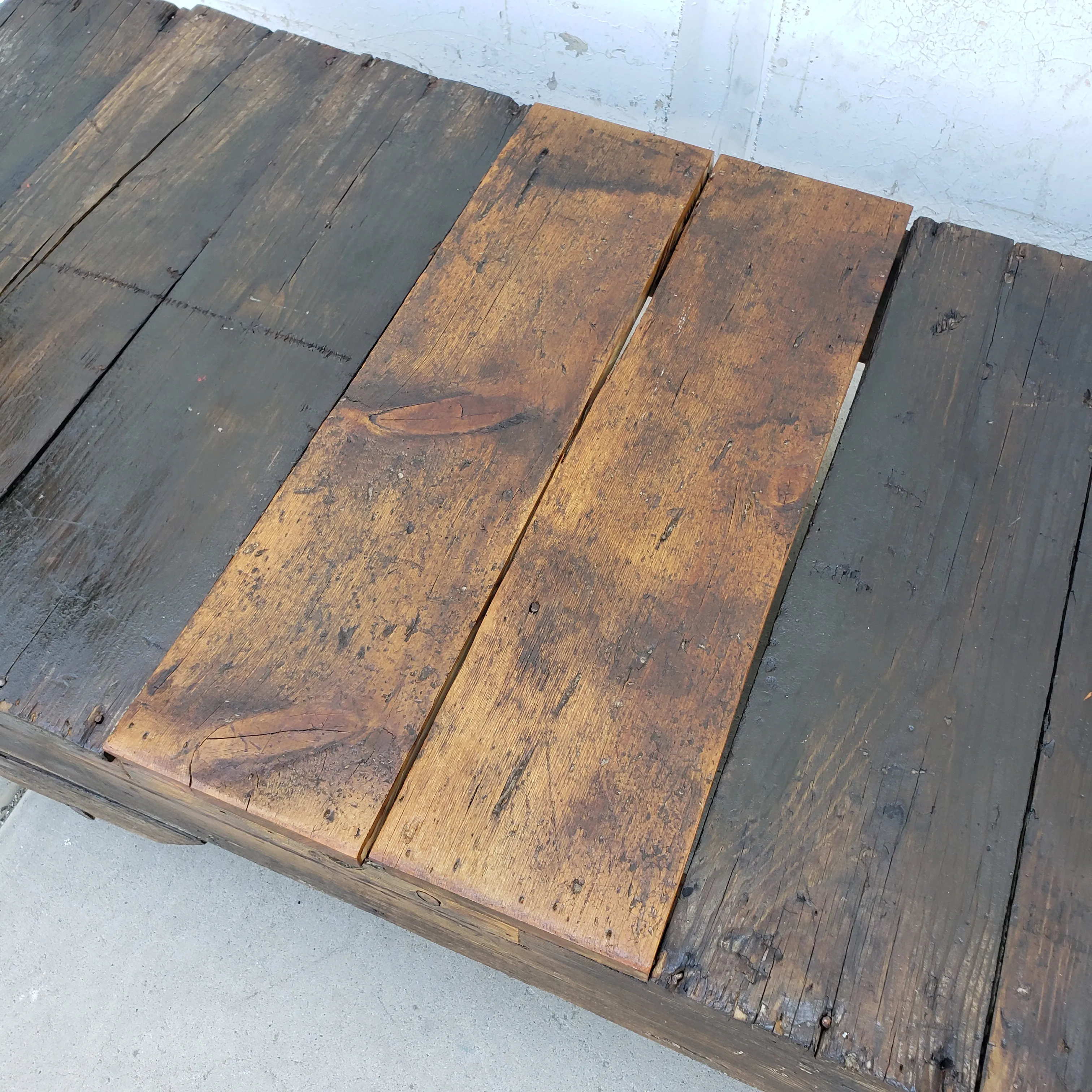 Wooden Trolley Coffee Table