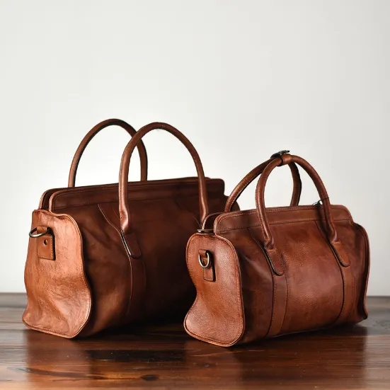 YAAGLE Women Large Capacity Tanned Leather Top-handle Bag Tote YG8266