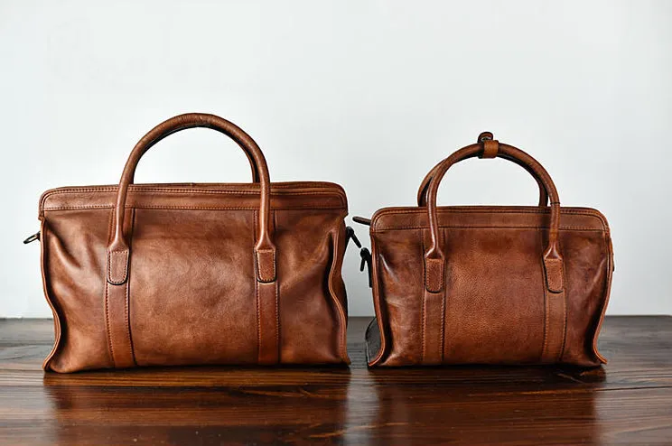 YAAGLE Women Large Capacity Tanned Leather Top-handle Bag Tote YG8266