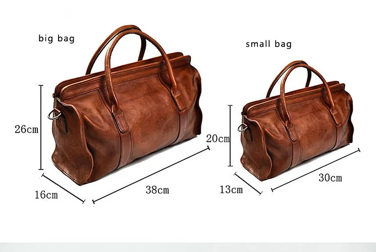 YAAGLE Women Large Capacity Tanned Leather Top-handle Bag Tote YG8266